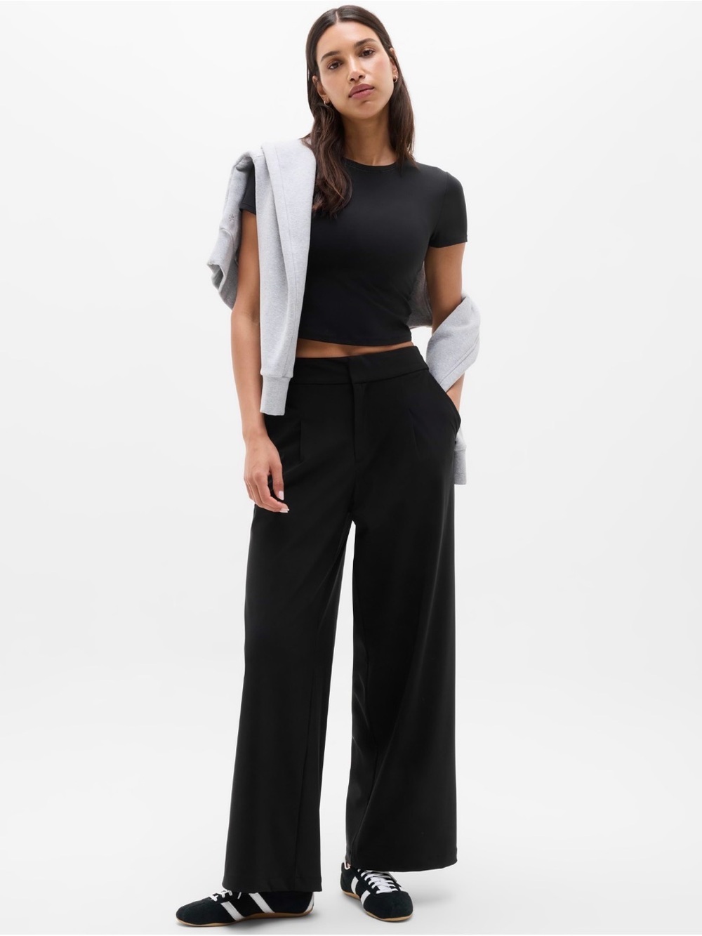 NWT Athleta Pinnacle Black Trouser Size 4/T (#472041)